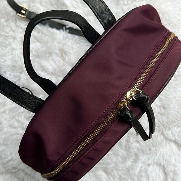 Kate Spade Large Nylon Laptop Backpack In Burgundy - Picture 8 of 14